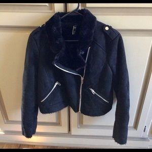 Zara TRF Collection suede jacket